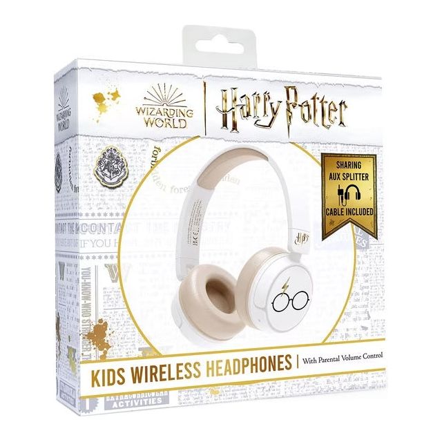 Bluetooth Wireless Junior Harry Potter Headphones White HP