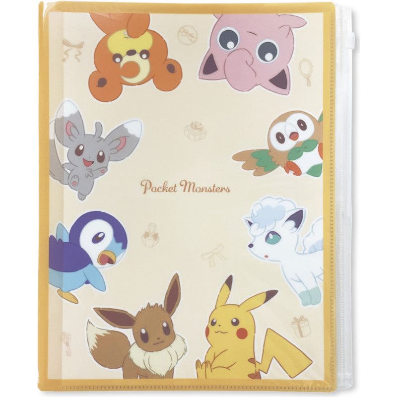 6-Pocket Clear File With Zipper Pokemon