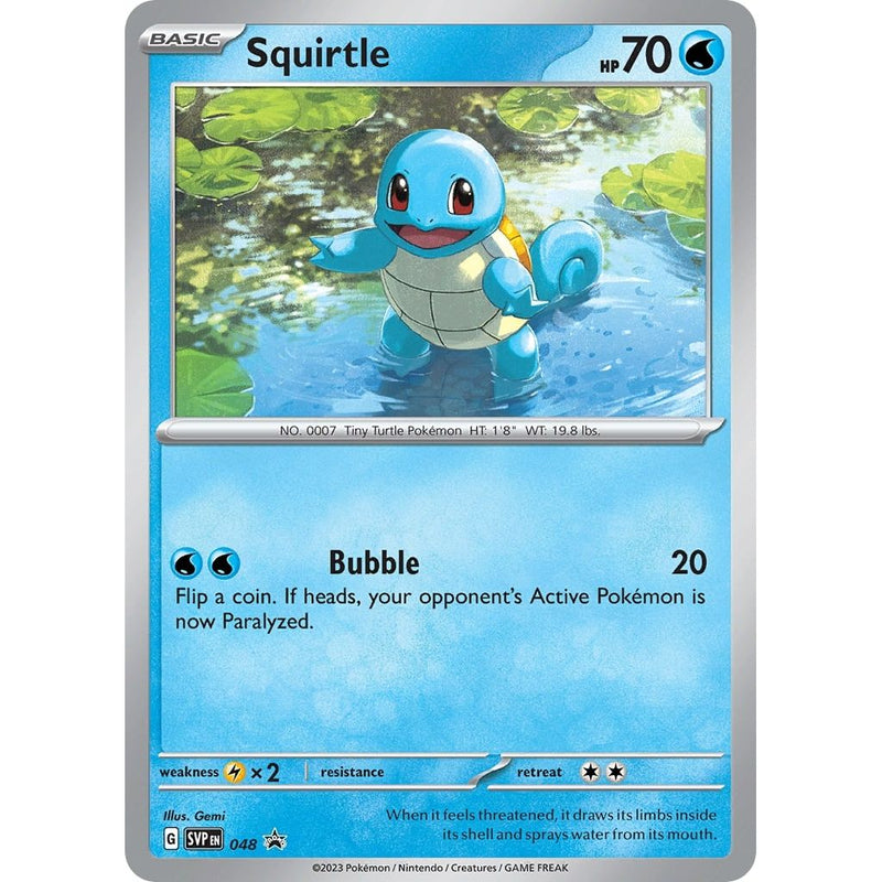 Squirtle SVP EN 048 PROMO Pokemon Scarlet & Violet 151 Trading Card Holo Eng