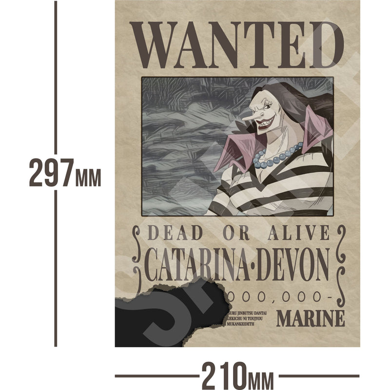 Catarina Devon One Piece Wanted Bounty A4 Poster Unknown Bounty