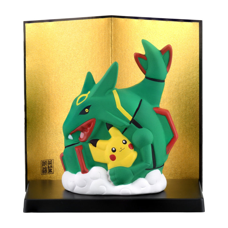 Ceramic Figure Pikachu & Rayquaza Pokemon X Yakushigama