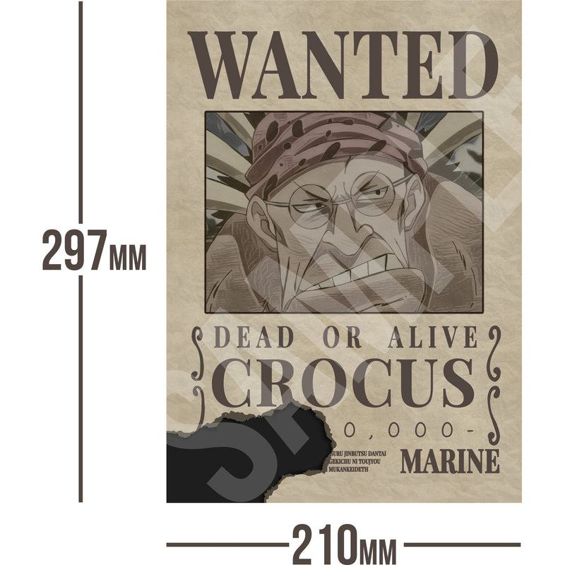 Crocus One Piece Wanted Bounty A4 Poster Unknown Bounty