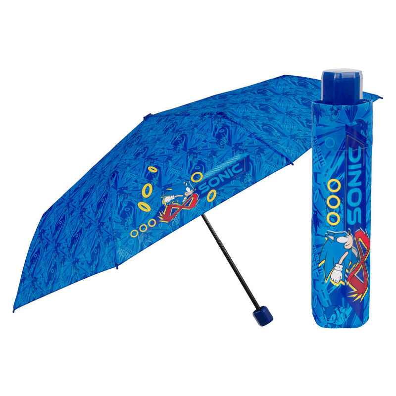 Sonic The Hedgehog Manual Folding Umbrella