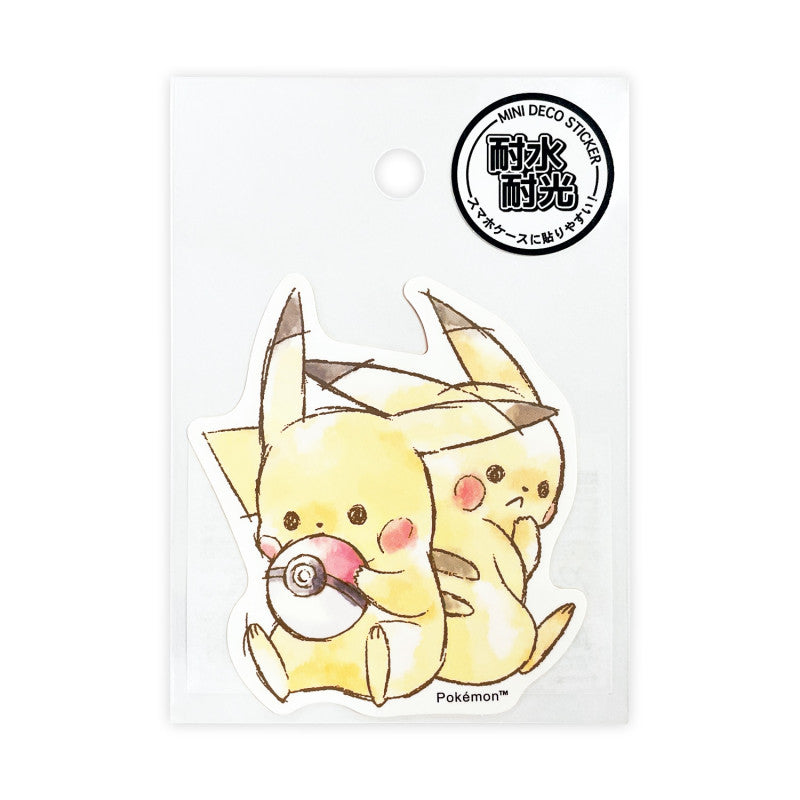 Mini Deco Sticker Nakayoshi Pokemon Pikachu Number025