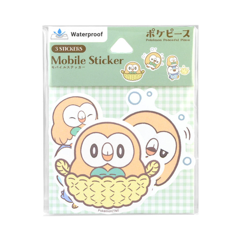Mobile Sticker Rowlet Pokemon Pokepeace