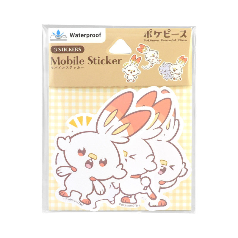 Mobile Sticker Scorbunny Pokemon Pokepeace