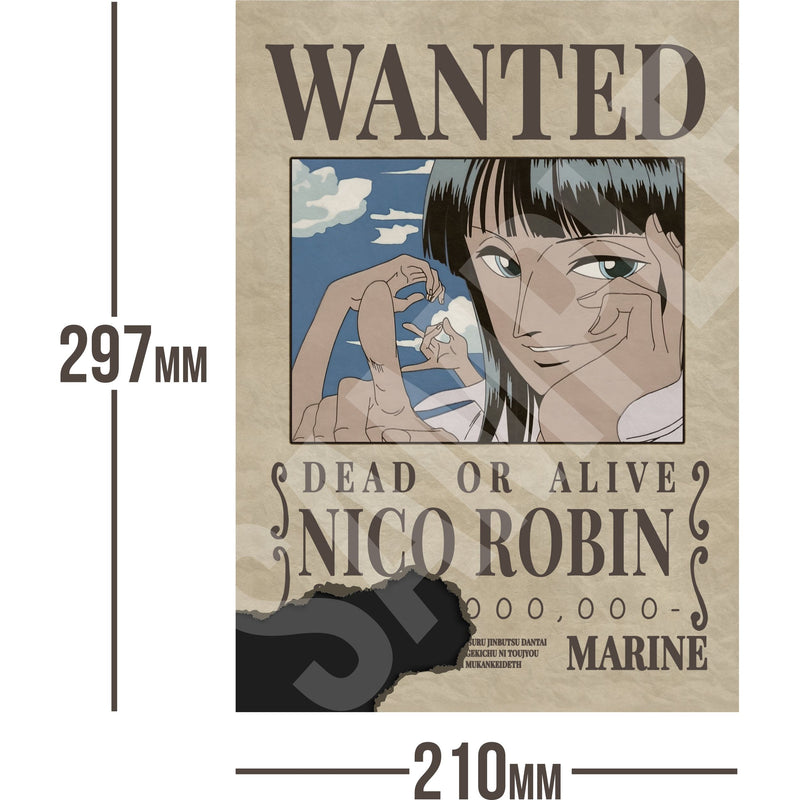 Nico Robin One Piece Wanted Bounty A4 Poster "Eye Catcher"