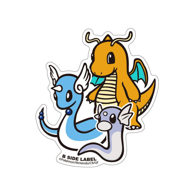 Sticker Dratini & Dragonair & Dragonite Pokemon B-SIDE LABEL