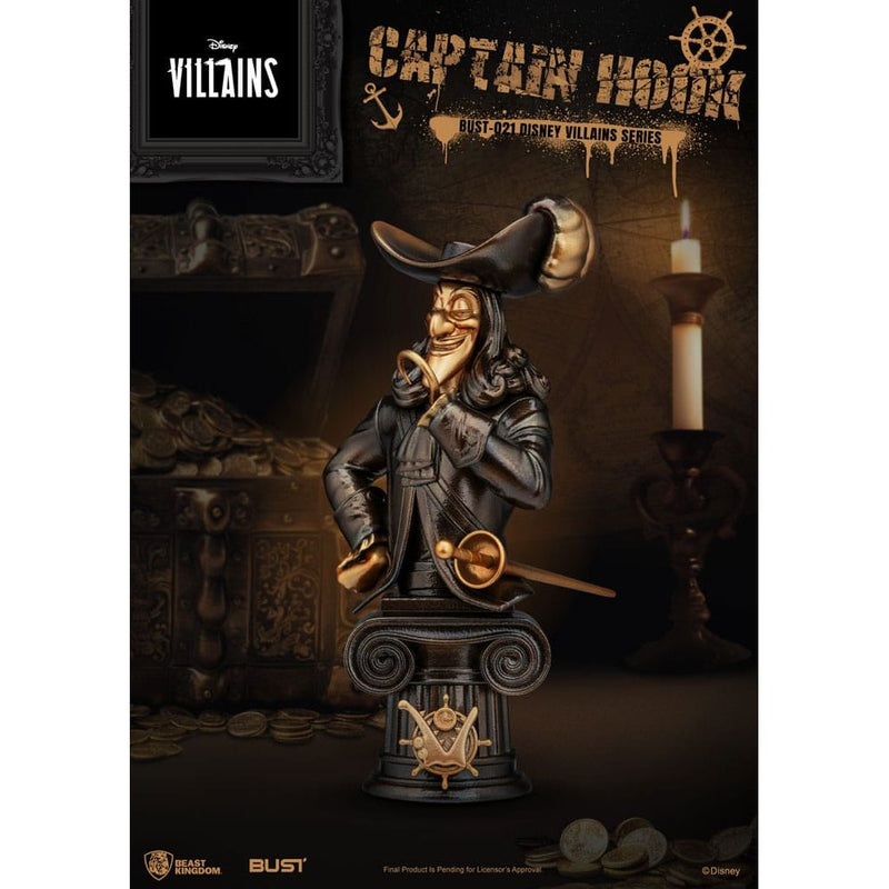 Disney Villains Series PVC Bust Captain Hook 16 CM