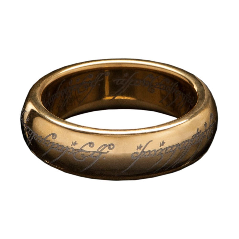 Lord Of The Rings Tungsten Ring The One Ring / Gold Plated / Size 8
