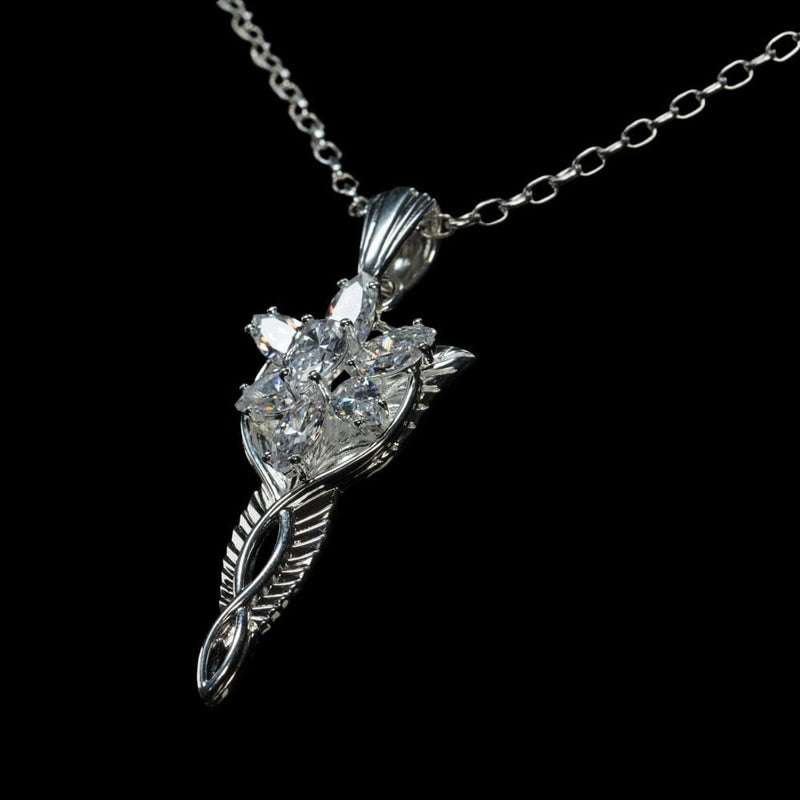 Lord Of The Rings Replica 1/1 Pendant & Chain Evenstar / Sterling Silver