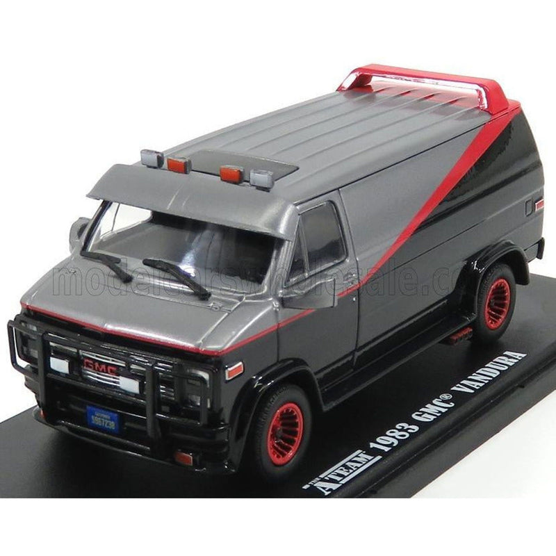 GMC Vandura Cargo G.Series Van - A-Team - 1983 Black Red 1:43