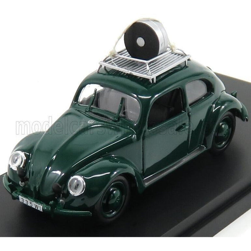 Volkswagen Beetle Maggiolino Wiesbaden Police Speed Control 1957 Black - 1:43