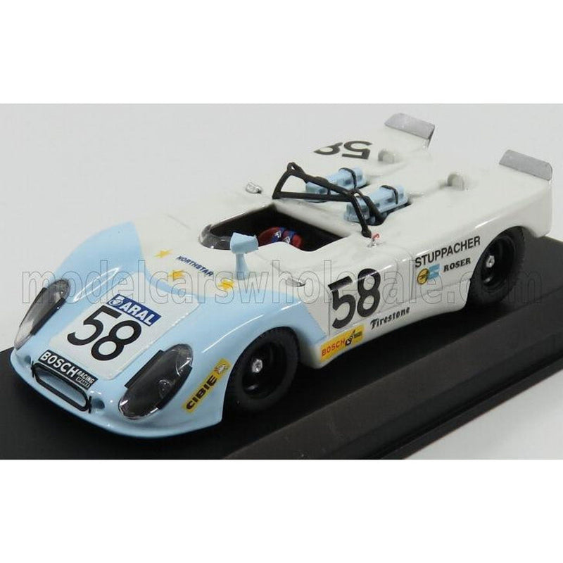 Porsche Flunder N 58 24H LE Mans 1972 Roser - Stuppacher White Light Blue 1:43