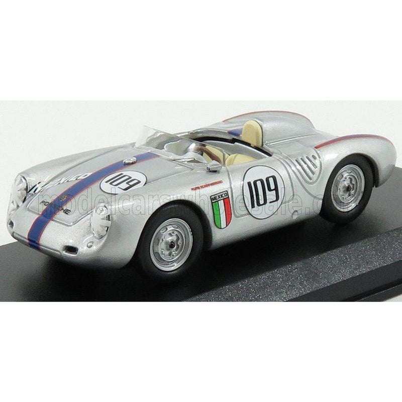 Porsche 550 Rs Spider N 109 Memorial Nassau Trophy Race 1957 R.Rodriguez Silver 1:43