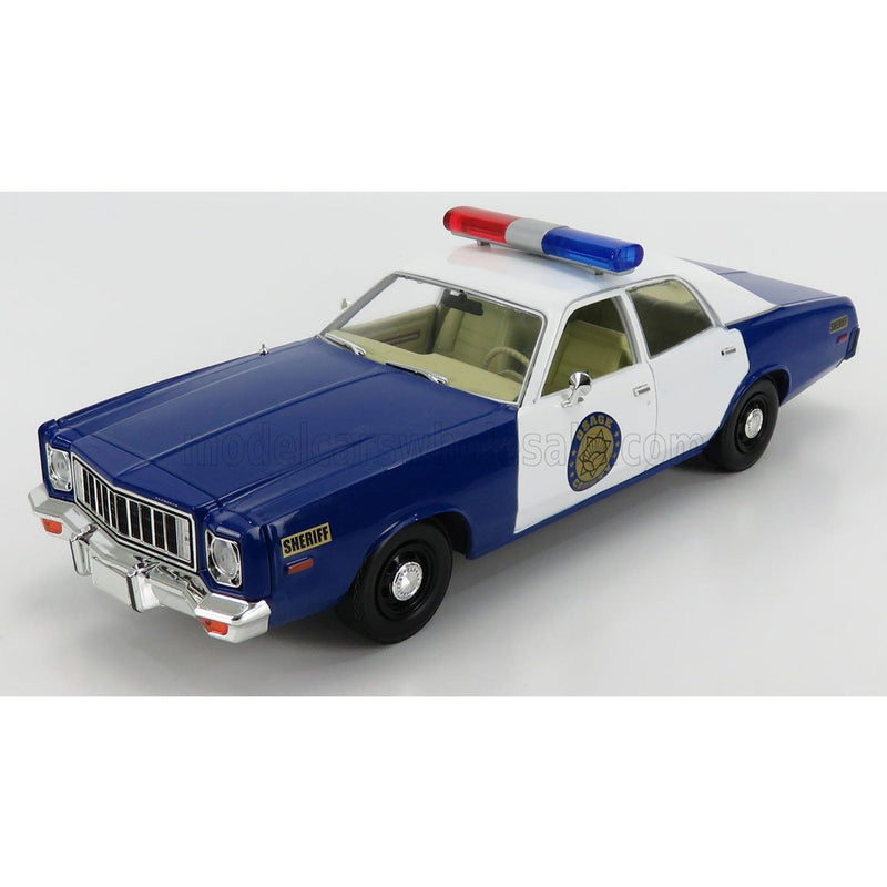 Plymouth Fury Police Osage County Sheriff 1975 Blue White 1:18