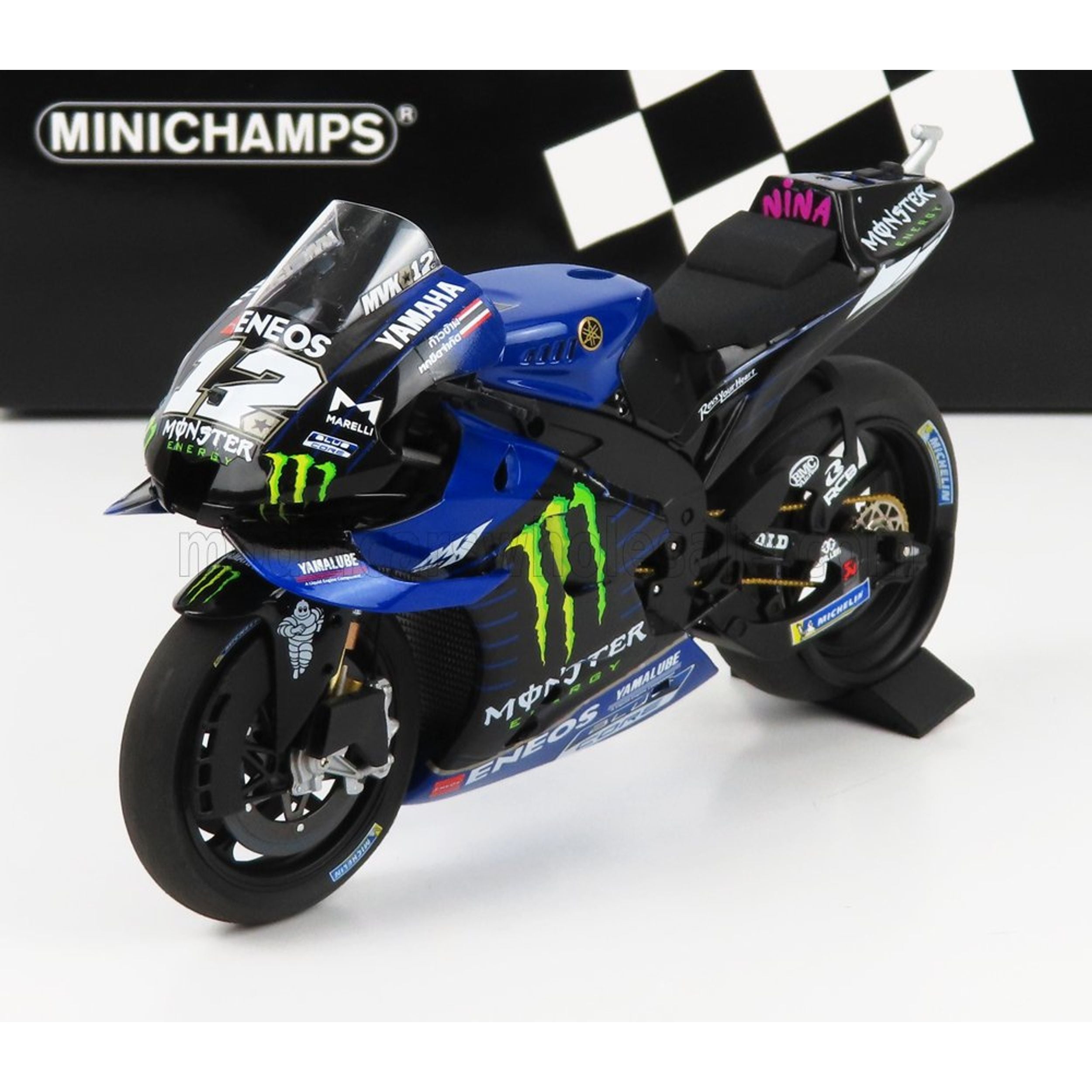 YAMAHA YZR M1 MOTO GP 2019 MINICHAMPS 1/12°