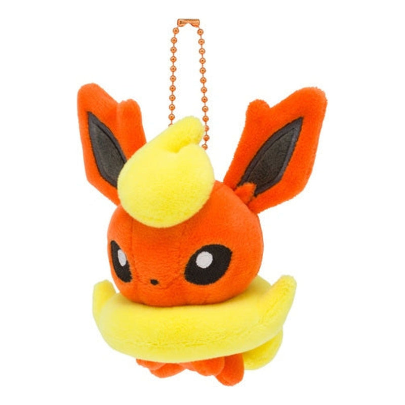 Flareon Pokemon Mocchiri Mini Mascot Keychain Pokemon Dolls Plush