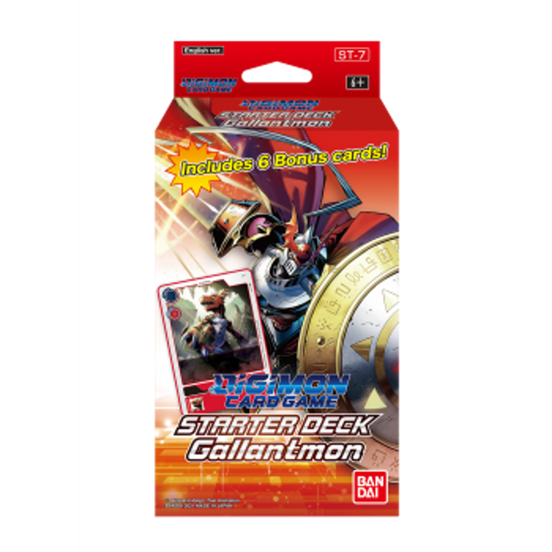 TCG Digimon Card Game Starter Deck Display Gallantmon ST-7 6 Decks