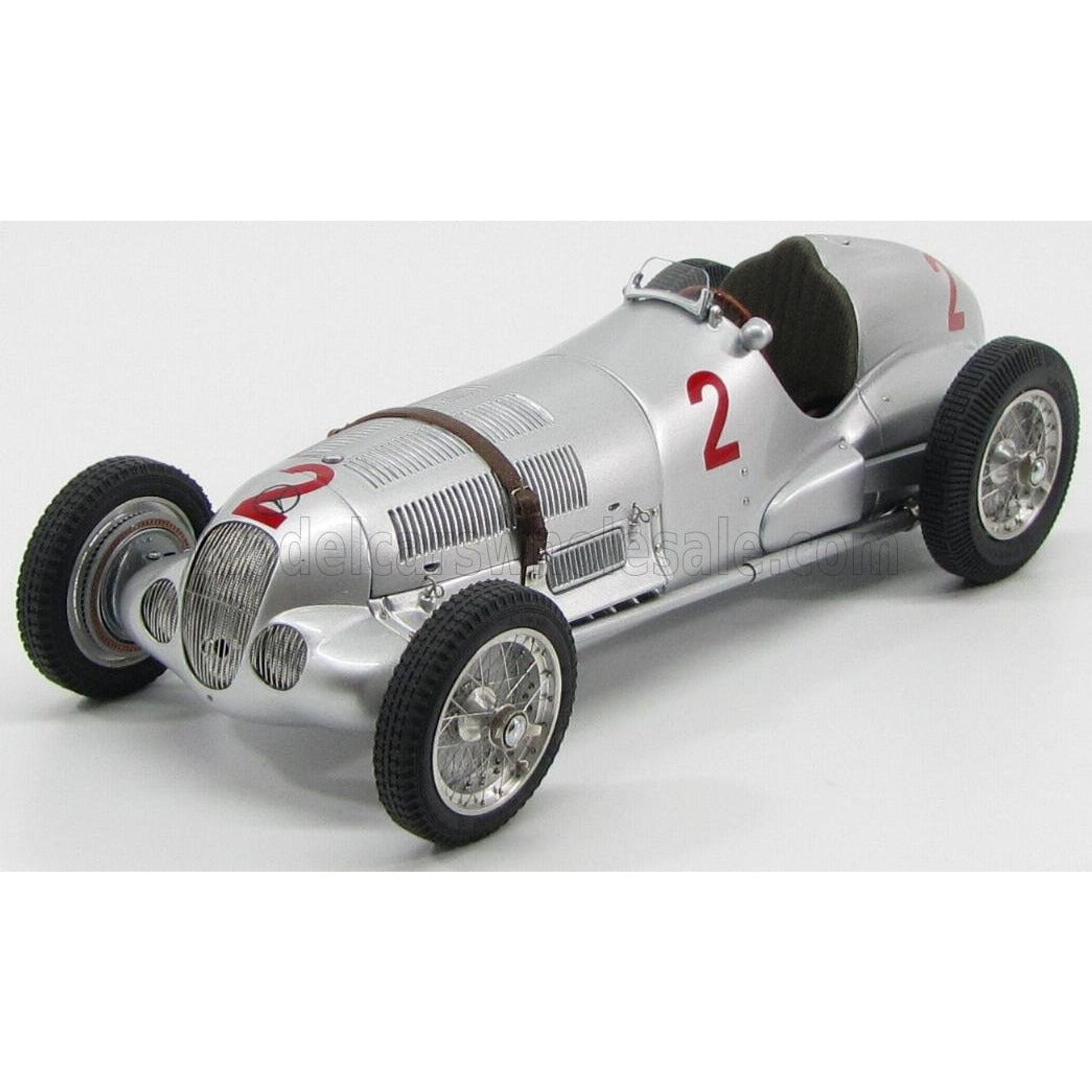 CMC Mercedes Benz F1 W125 N 2 GP Donington 1937 H.Lang Silver 1:18
