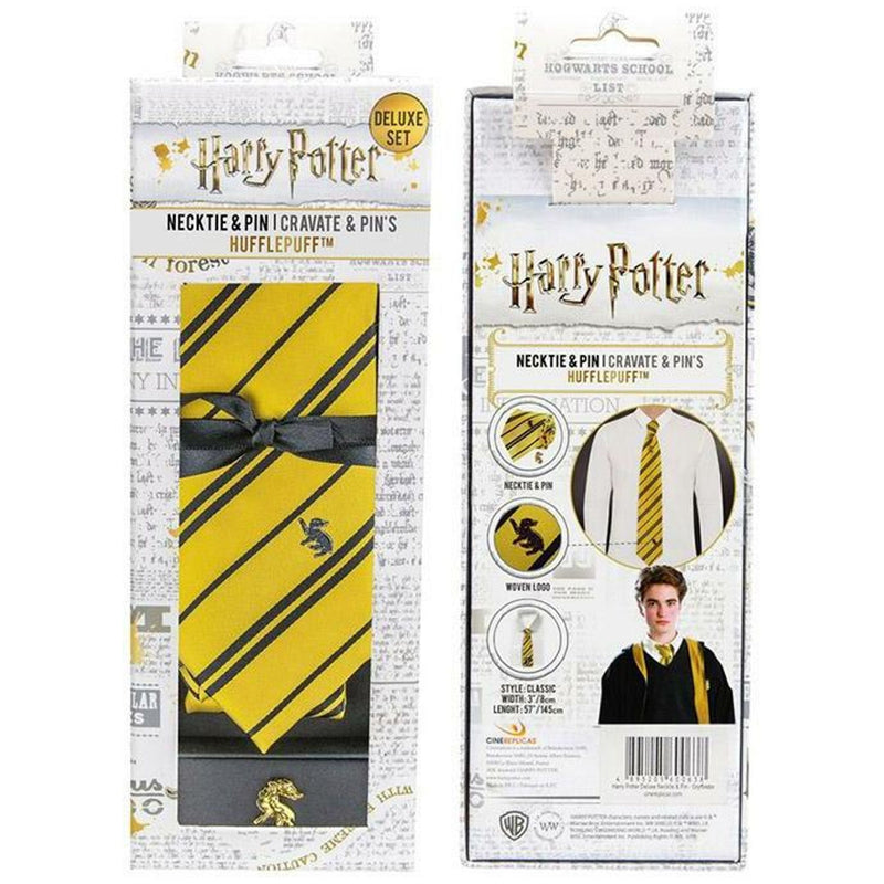 Harry Potter Hufflepuff Necktie Deluxe Box Set