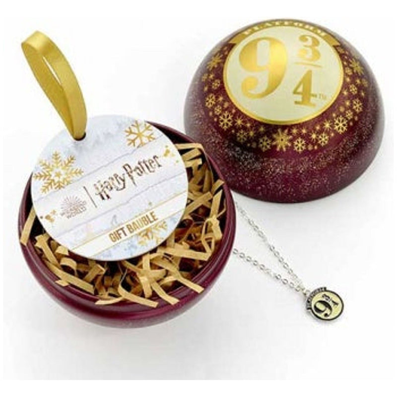 Christmas Bauble Platform 9 3/4 And Necklace Harry Potter