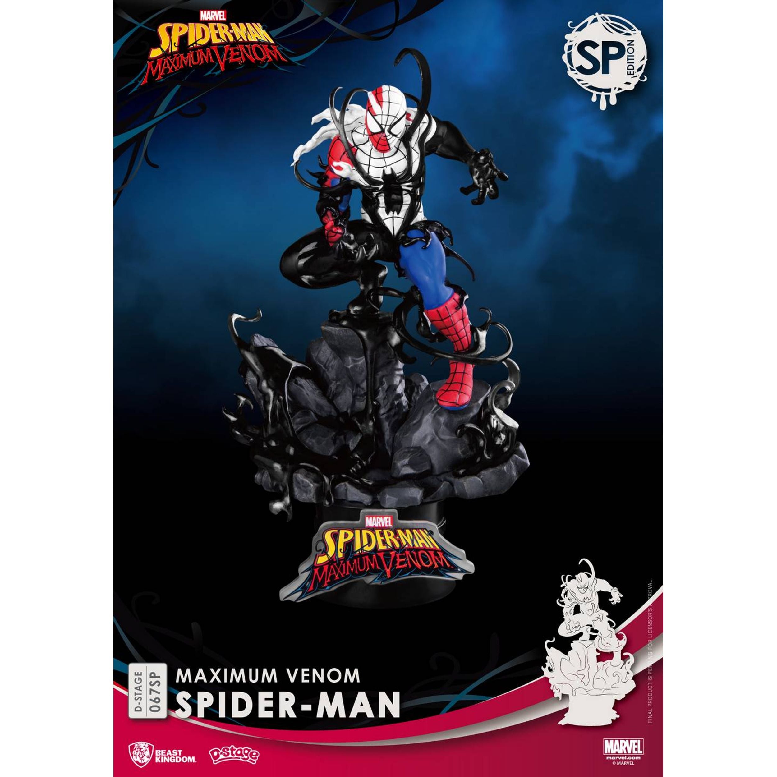 Beast Kingdom Marvel Spider-Man Maximum Venom Captain America D