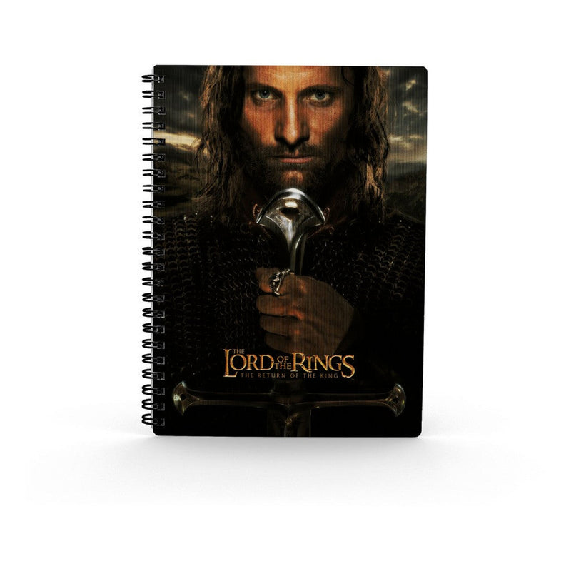 Lord Of The Rings: Aragorn Lenticular Spiral Notebook