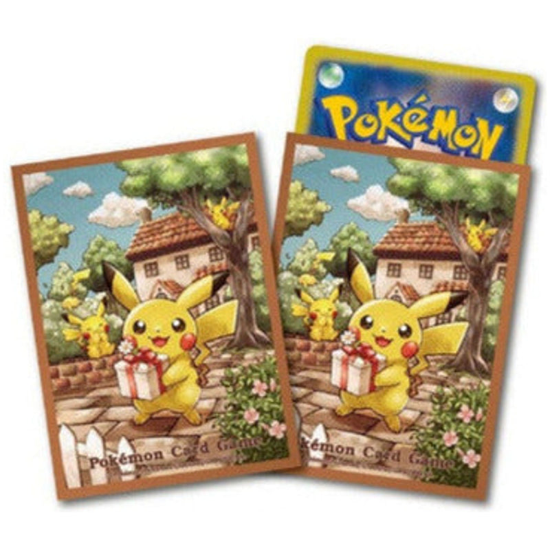 Card Sleeves Pikachu's Gift Pokemon - 9.2 x 6.6 x 0.02 cm