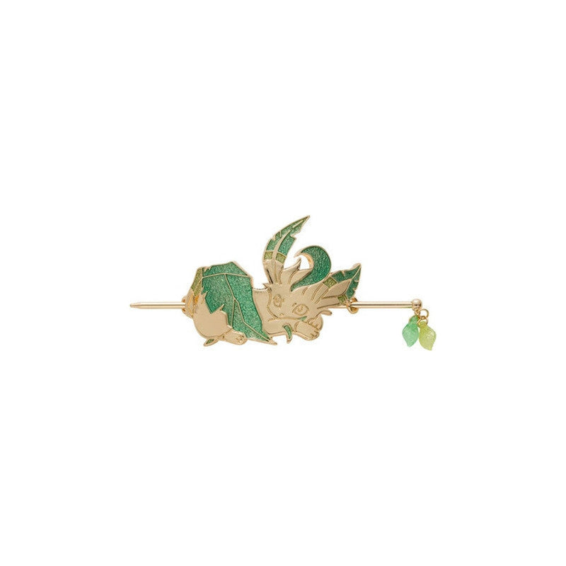 Hair Pin Leafeon Pokemon Accessory 57 - 4 × 9.2 × 2 cm