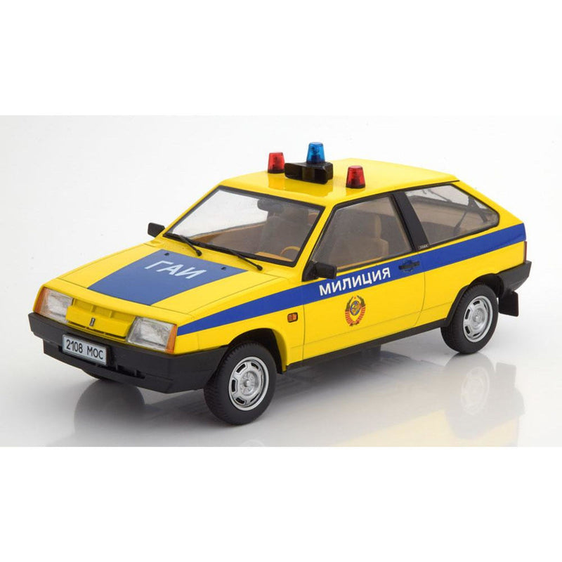 Lada Samara 1984 Russian Police Yell / blue Limited Edition 250 Pcs - 1:18