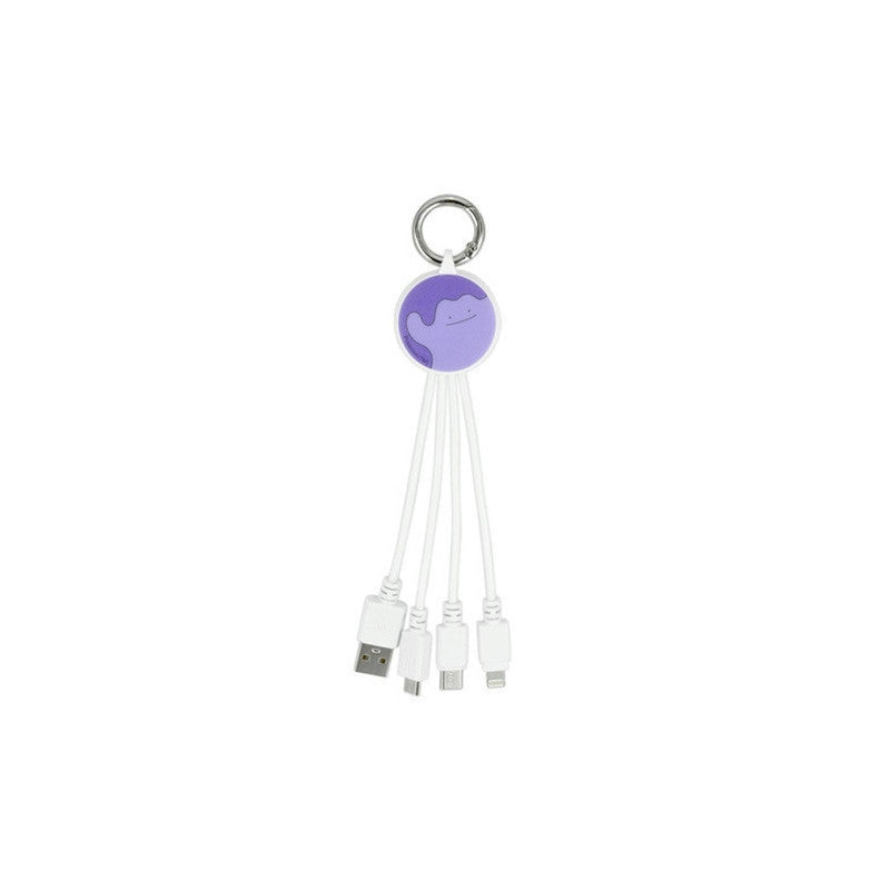 Multi Cable Charger Ditto Pokemon - 17.2 × 5.5 × 1 cm