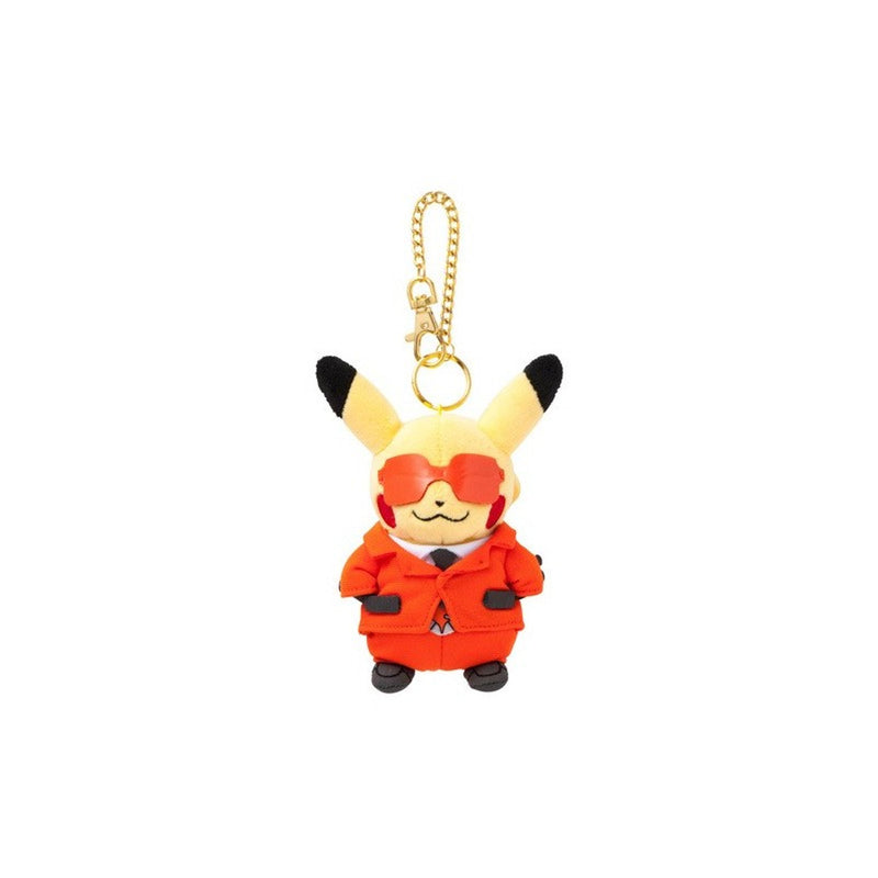 Pokemon Plush Mascot Keychain Member Pikachu Flare Team