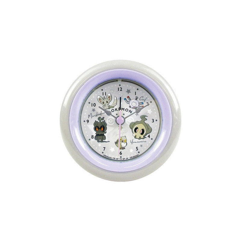 Round Alarm Clock Grey Ver. Pokemon Colors - 9 x 4.1 cm