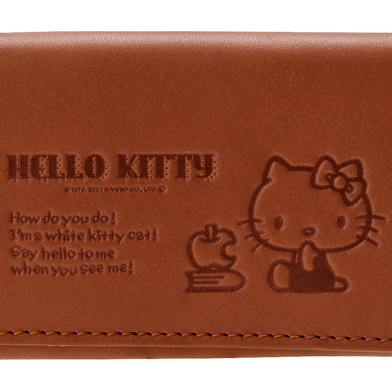 Wallet Real Leather Brown Ver. Hello Kitty