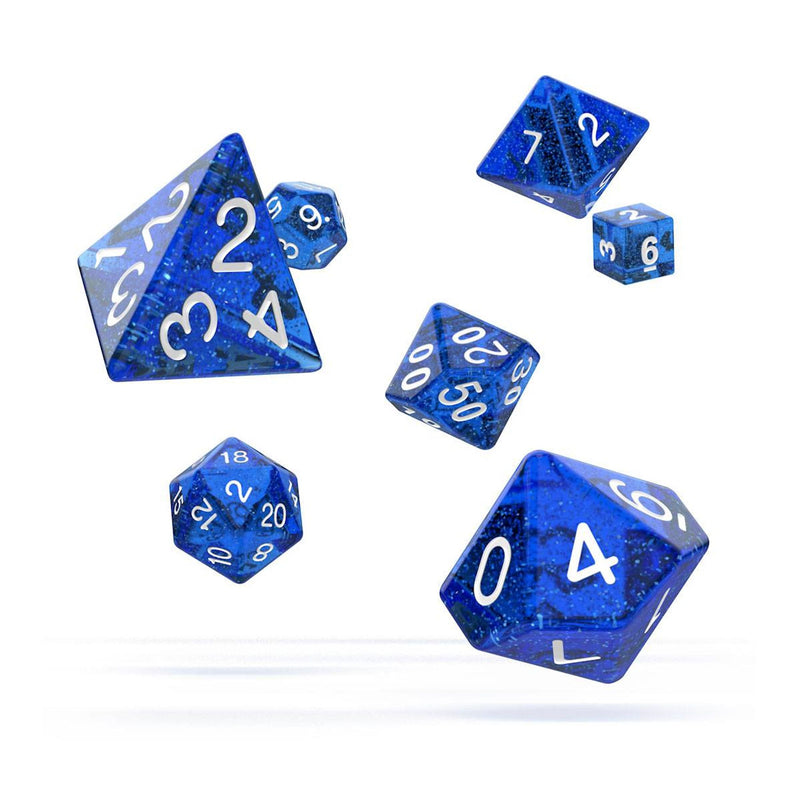 Oakie Doakie Dice Role Playing Game Set Speckled Blue - Pack Of 7