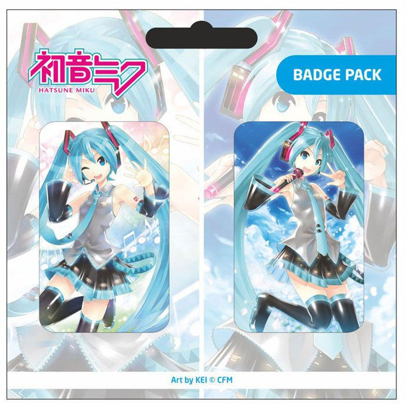 PopBuddies Hatsune Miku Pin Badges 2-Pack Set A