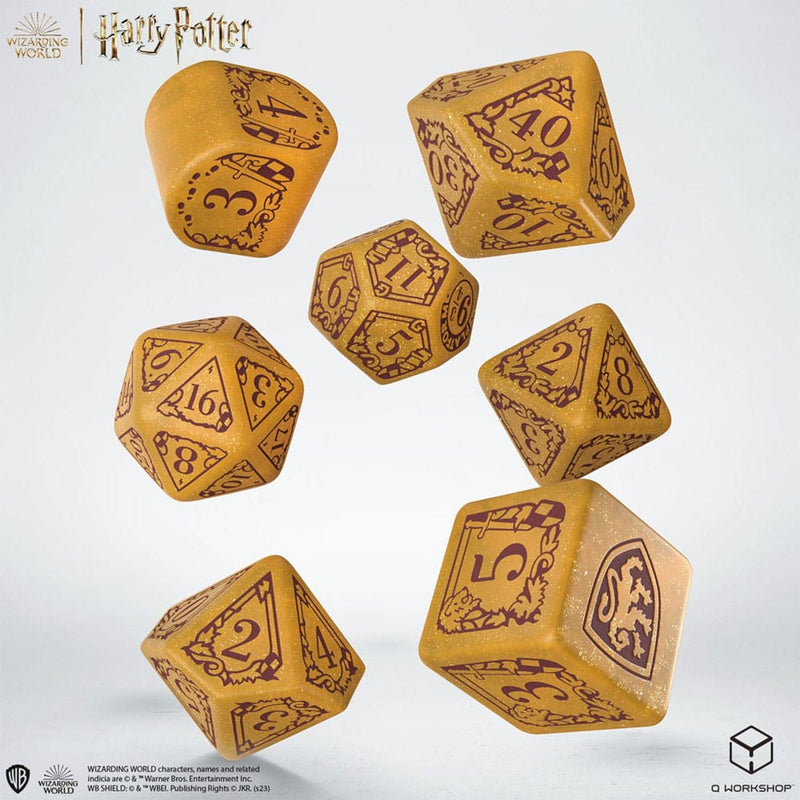 Harry Potter Dice Set Gryffindor Modern Dice Set Gold - Pack Of 7
