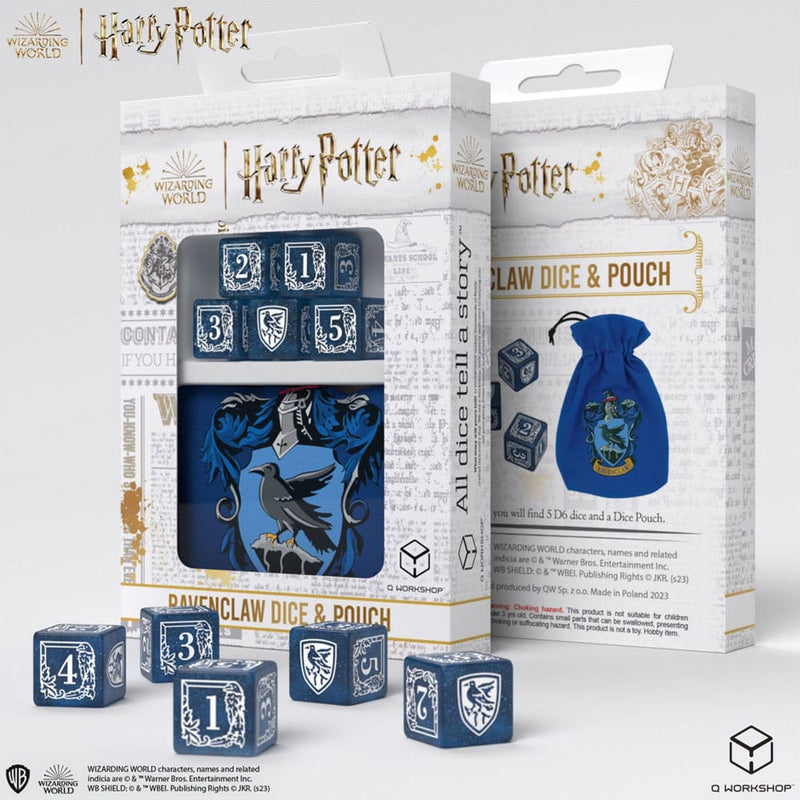Harry Potter Dice Set Ravenclaw Dice & Pouch Set - Pack Of 5
