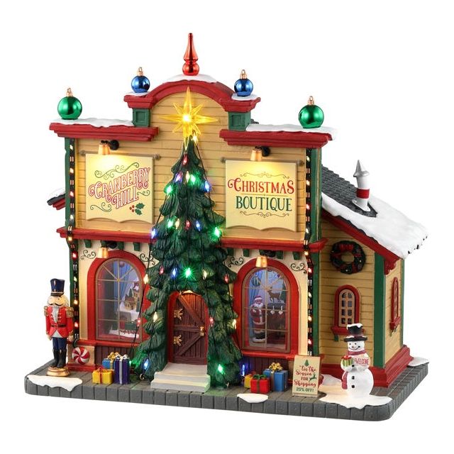 Caddington Village Lighted Building: Cranberry Hill Christmas Boutique 35023 | Xmas
