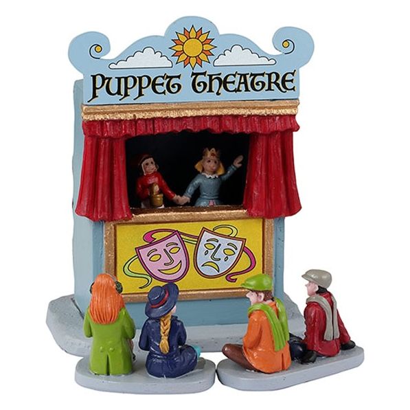Caddington Village Accessory: Puppet Theatre Set Of 3 33619 | Xmas