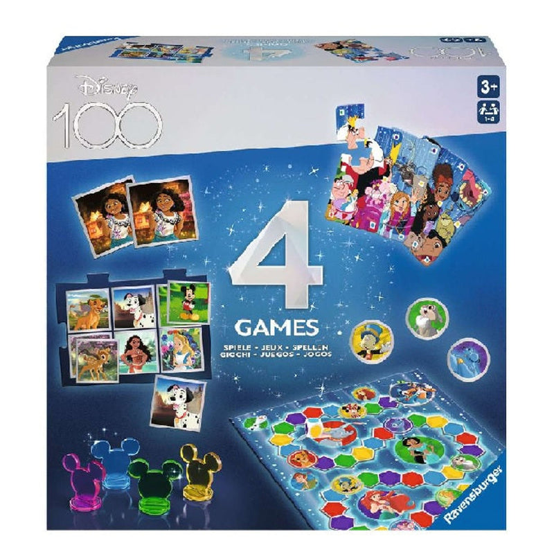 Disney 100th Anniversary 4 in 1 Games Puzzle