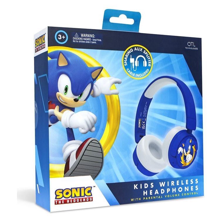 Bluetooth Wireless Junior Sonic The Hedgehog Headphones / Sonic