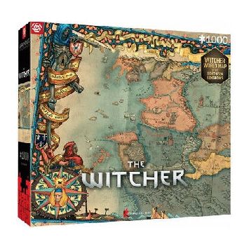 Gaming Puzzle The Witcher 3: The Northern Kingdoms 1000 Pieces Puzzle