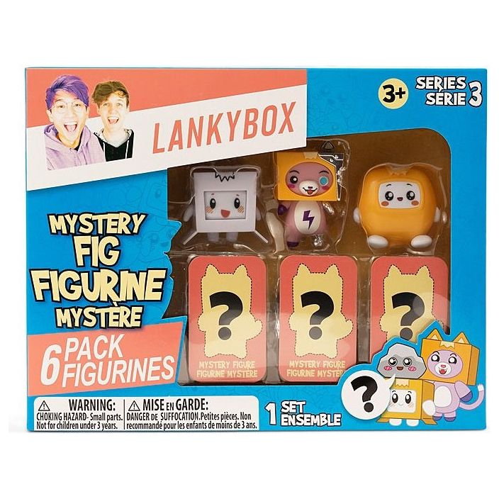 Lankybox Mini Mystery Figures - Pack Of 6