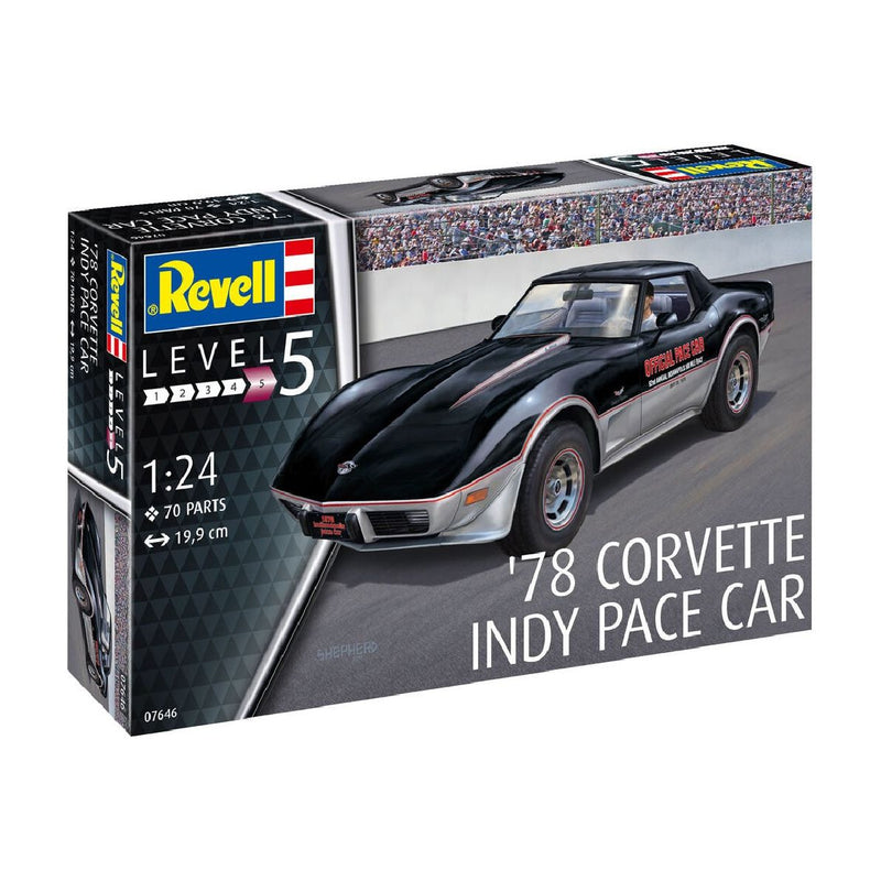 Model Kit 78 Corvette Black,1:24 07646