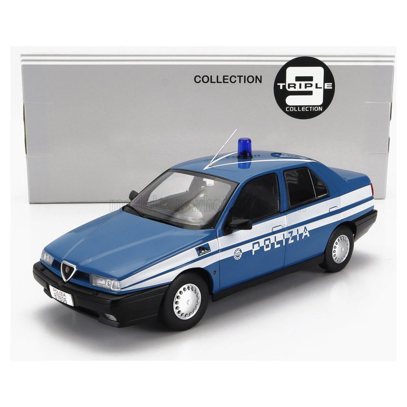 Alfa Romeo 155 Polizia Police 1996 Blue White - 1:18
