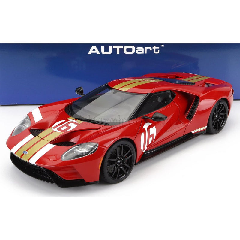Ford USA GT Heritage Edition N 16 Alan Mann 2022 Red Gold - 1:18