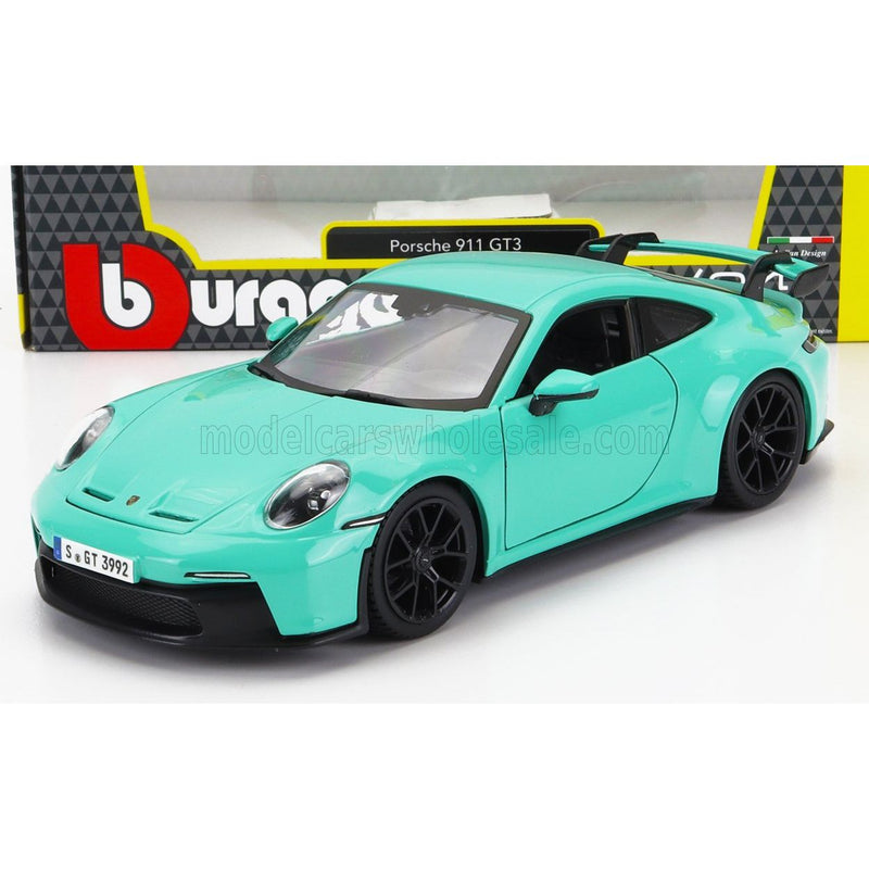 Porsche 911 992 GT3 Coupe 2021 Mint Green - 1:24