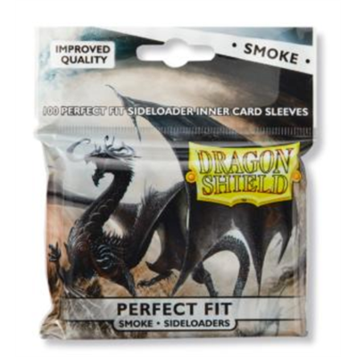 Dragon Shield Standard Perfect Fit Sideloading Sleeves Clear / Smoke - 100 Sleeves